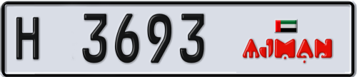 Plate Number 3693