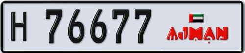 Plate Number 76677