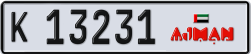 Plate Number 13231