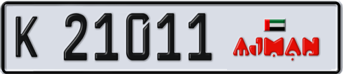 Plate Number 21011