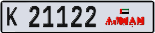 Plate Number 21122
