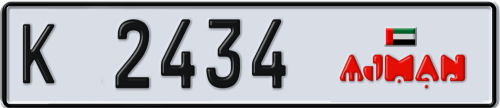 Plate Number 2434