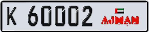 Plate Number 60002