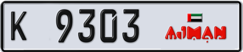 Plate Number 9303