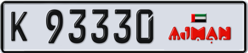 Plate Number 93330