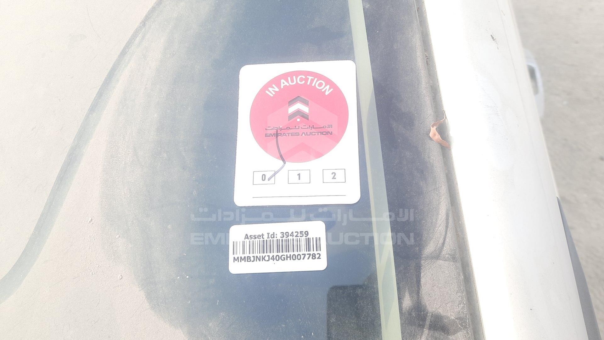 2016 MITSUBISHI L 200 VIN: MMBJNKJ40GH007782