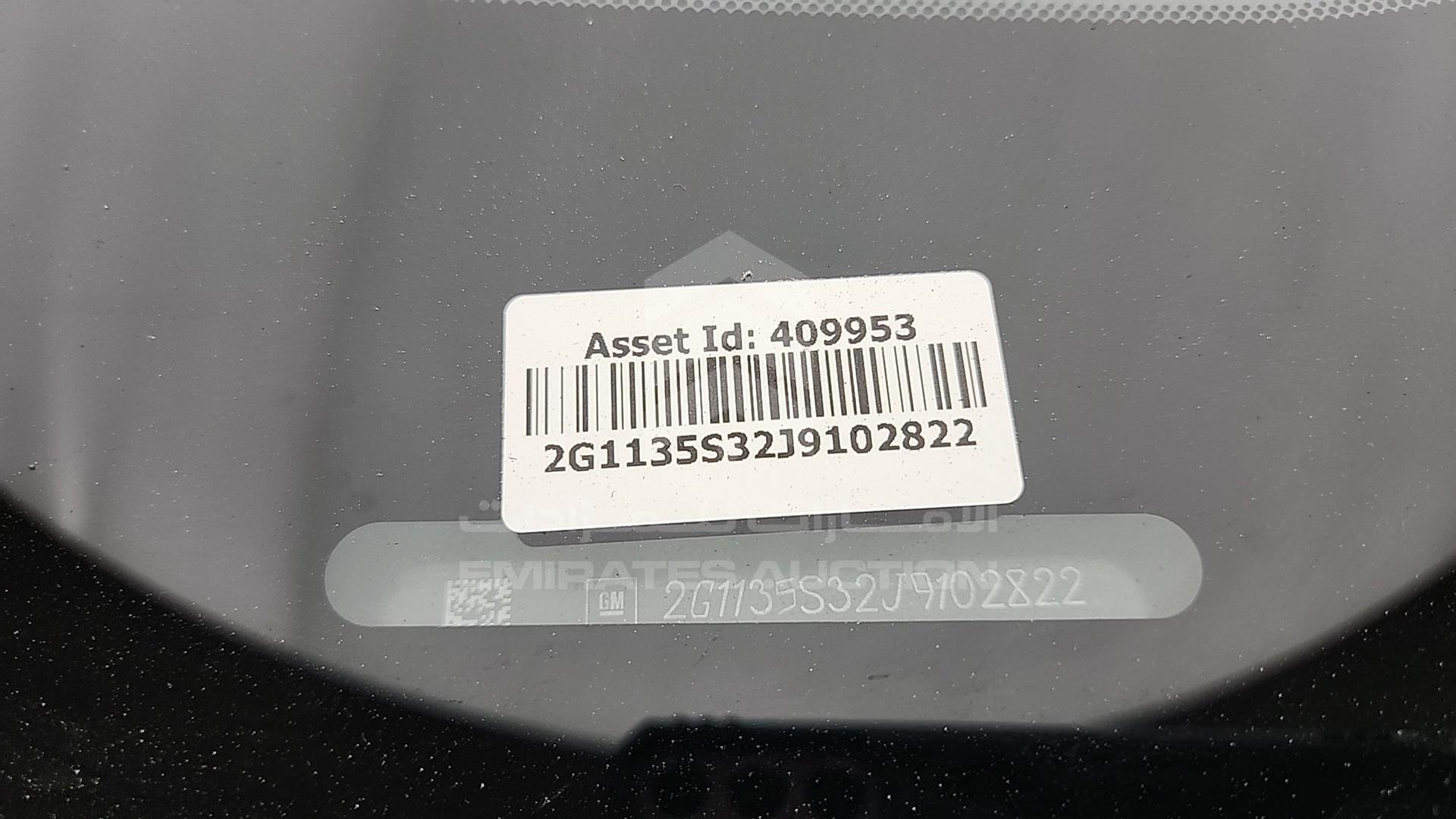 2018 CHEVROLET IMPALA VIN: 2G1135S32J9102822