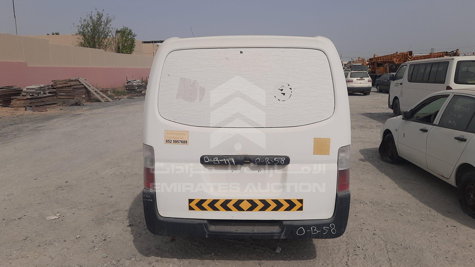 2009 NISSAN URVAN VIN: JN6AE52S39X112844