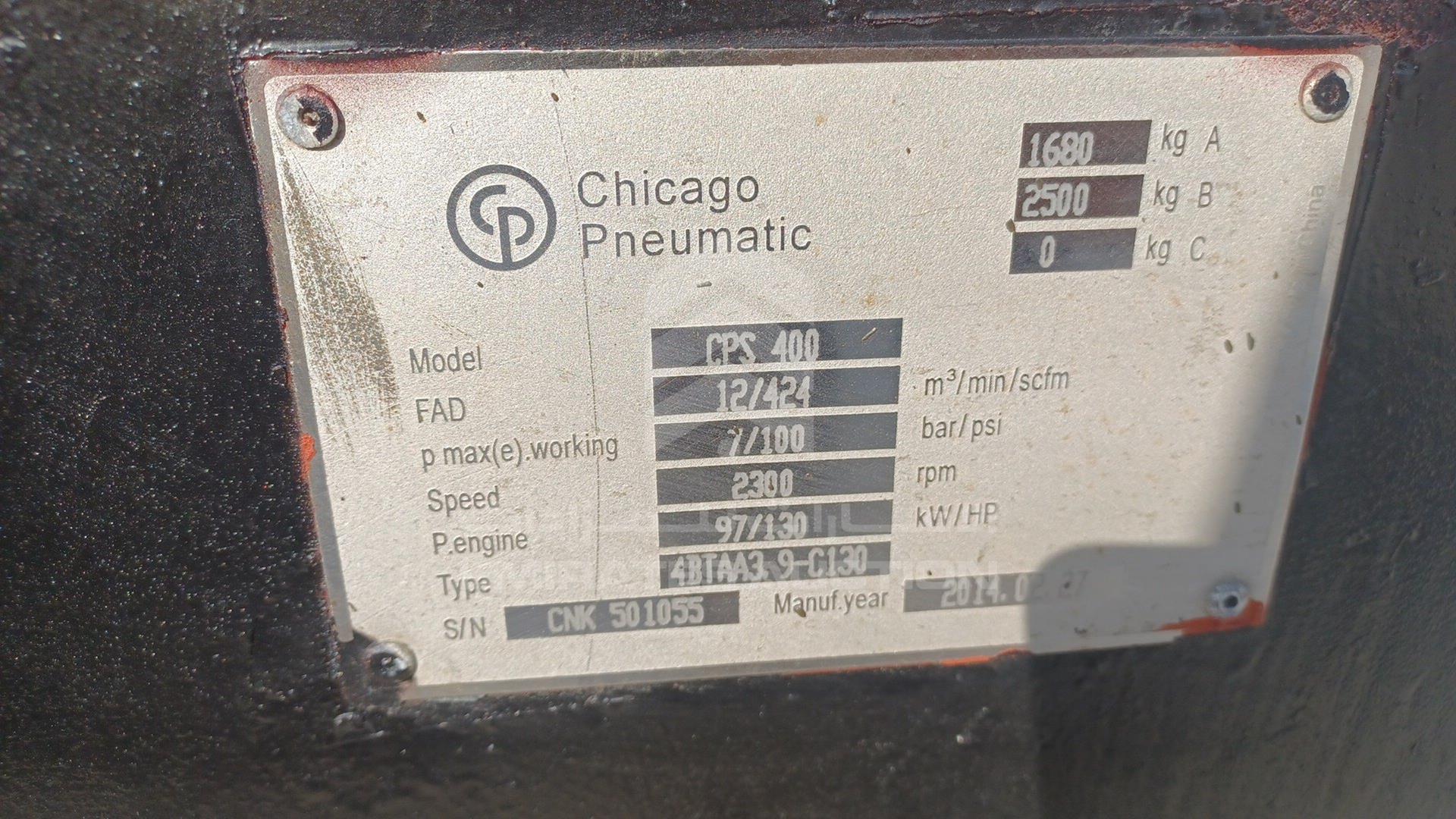 2014 AIR COMPRESSOR --- VIN: CNK501055