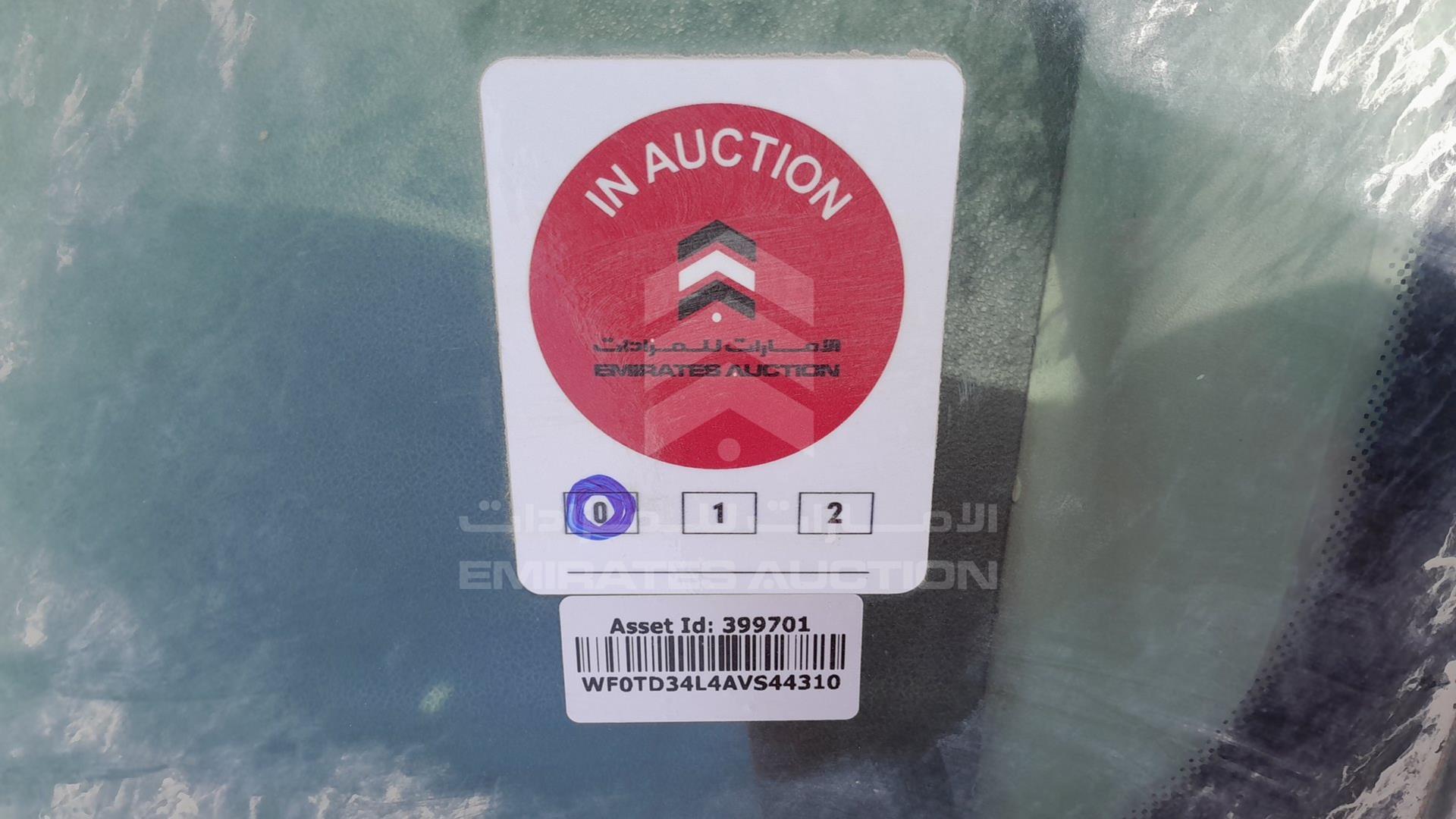 2010 FORD FOCUS VIN: WF0TD34L4AVS44310