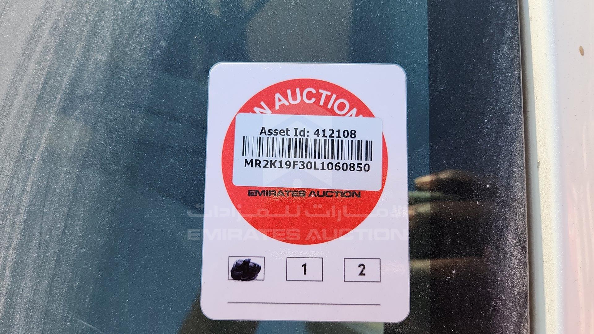2020 TOYOTA YARIS VIN: MR2K19F30L1060850