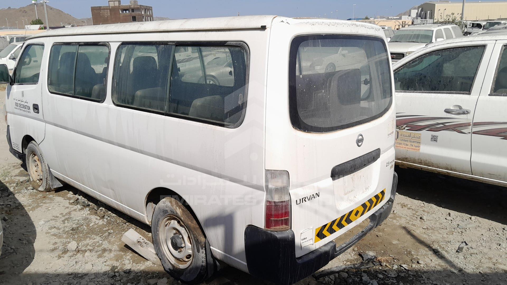 2008 NISSAN URVAN VIN: JN6AE54S08X000370