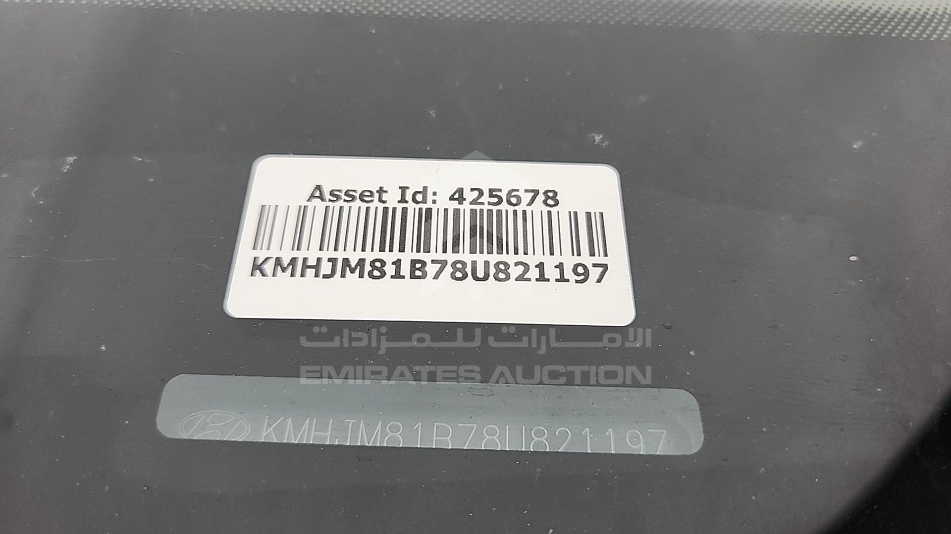 2008 HYUNDAI TUCSON VIN: KMHJM81B78U821197