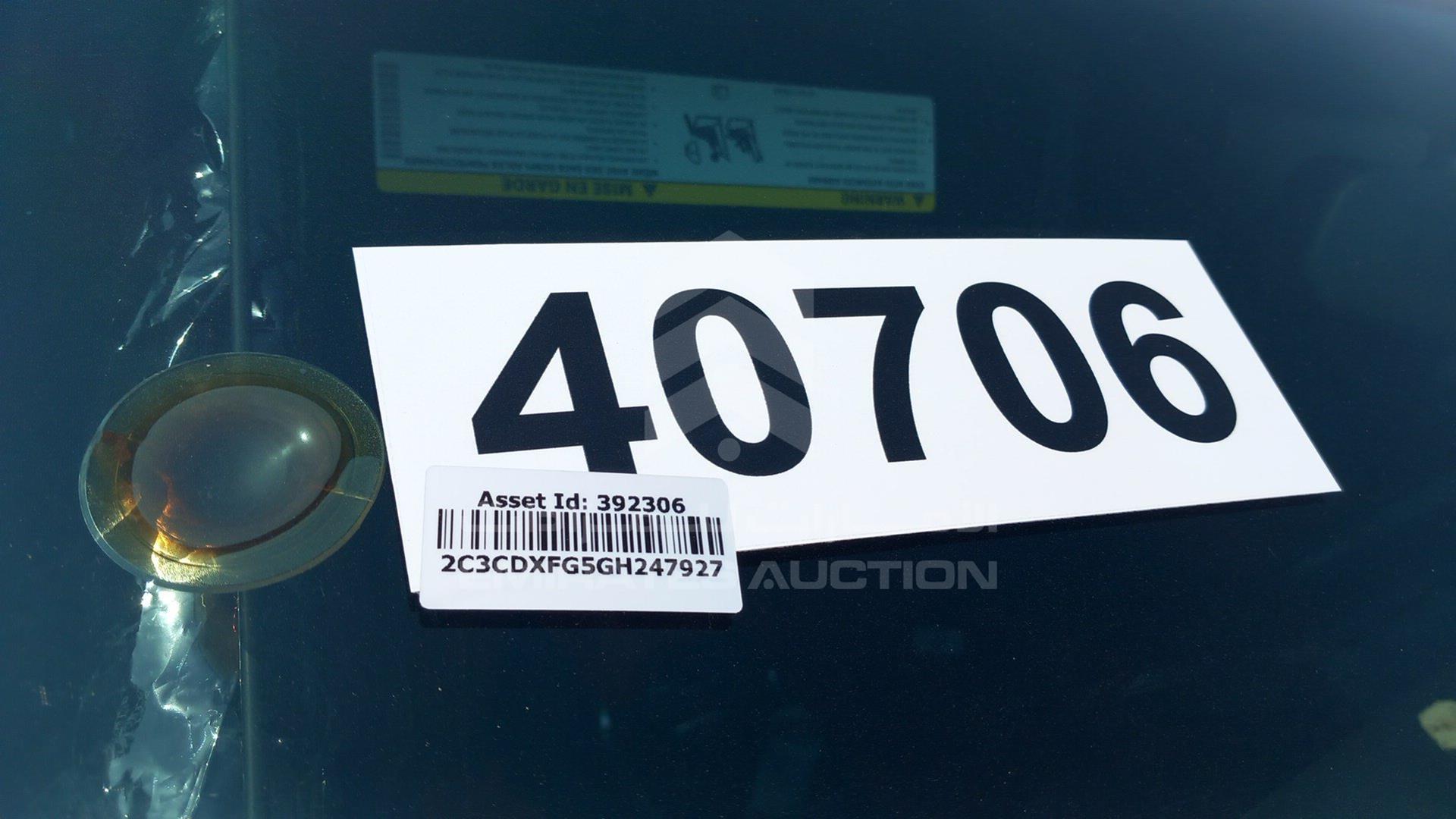 2016 DODGE CHARGER VIN: 2C3CDXFG5GH247927