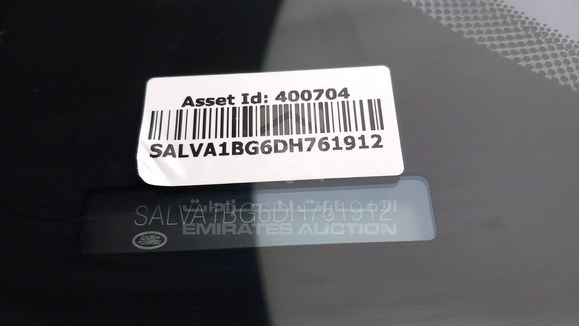 2013 RANGE ROVER EVOQUE VIN: SALVA1BG6DH761912