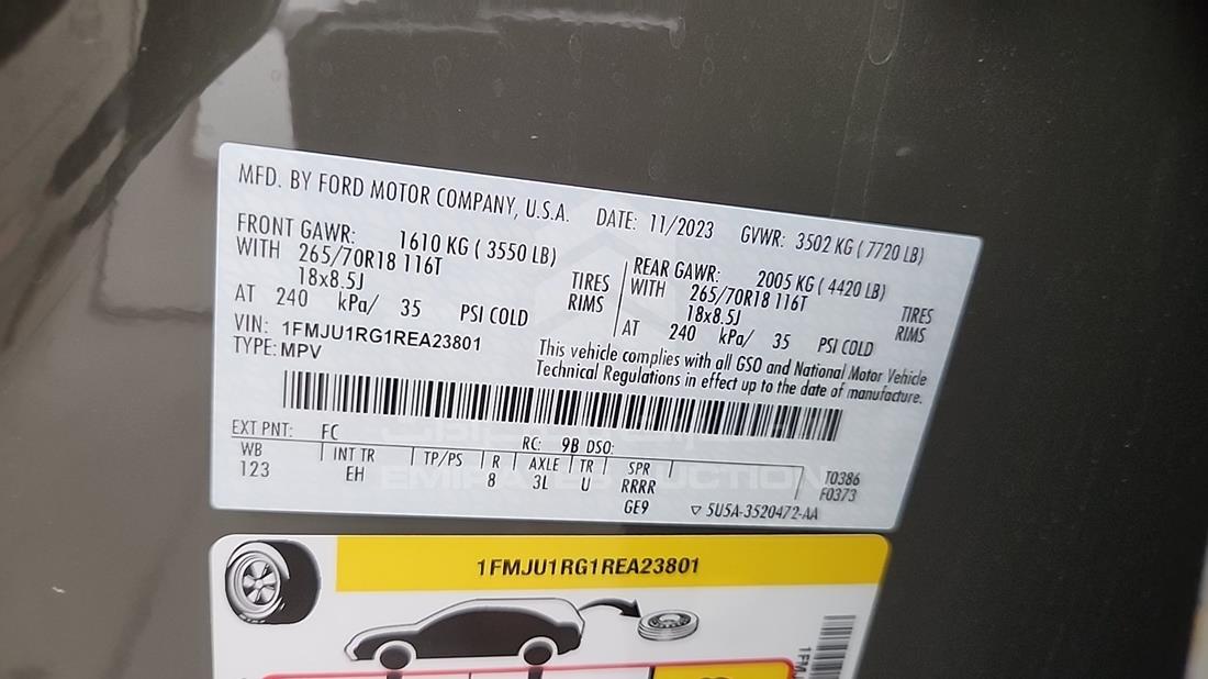 2024 Ford Expedition — VIN on Frame — Photo 3