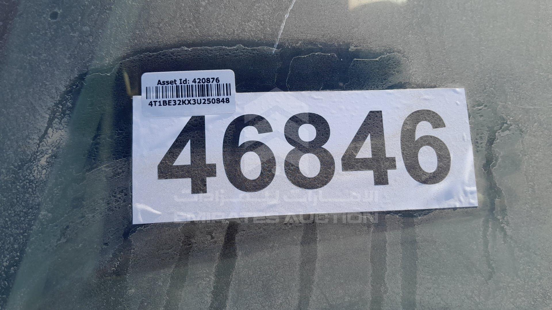 2003 TOYOTA CAMRY VIN: 4T1BE32KX3U250848