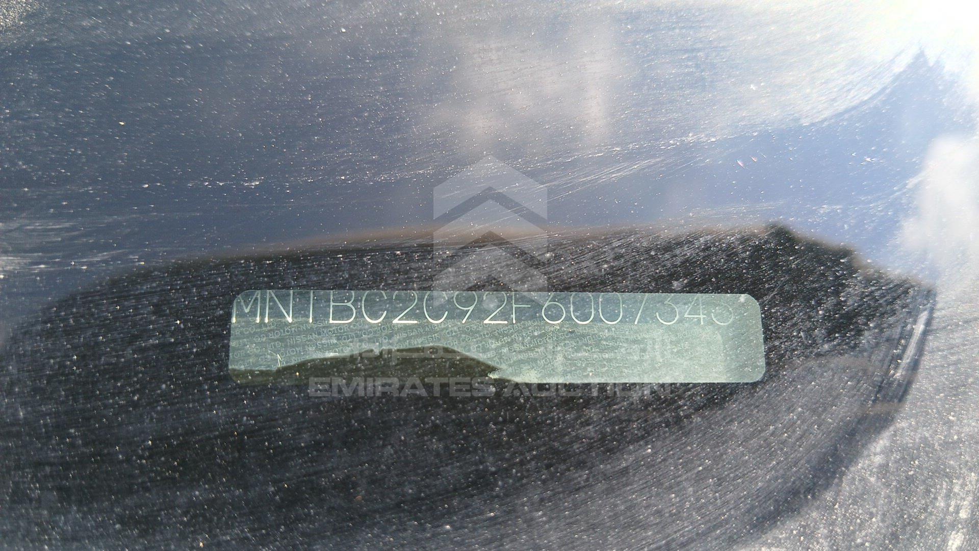 2015 NISSAN TIIDA VIN: MNTBC2C92F6007343
