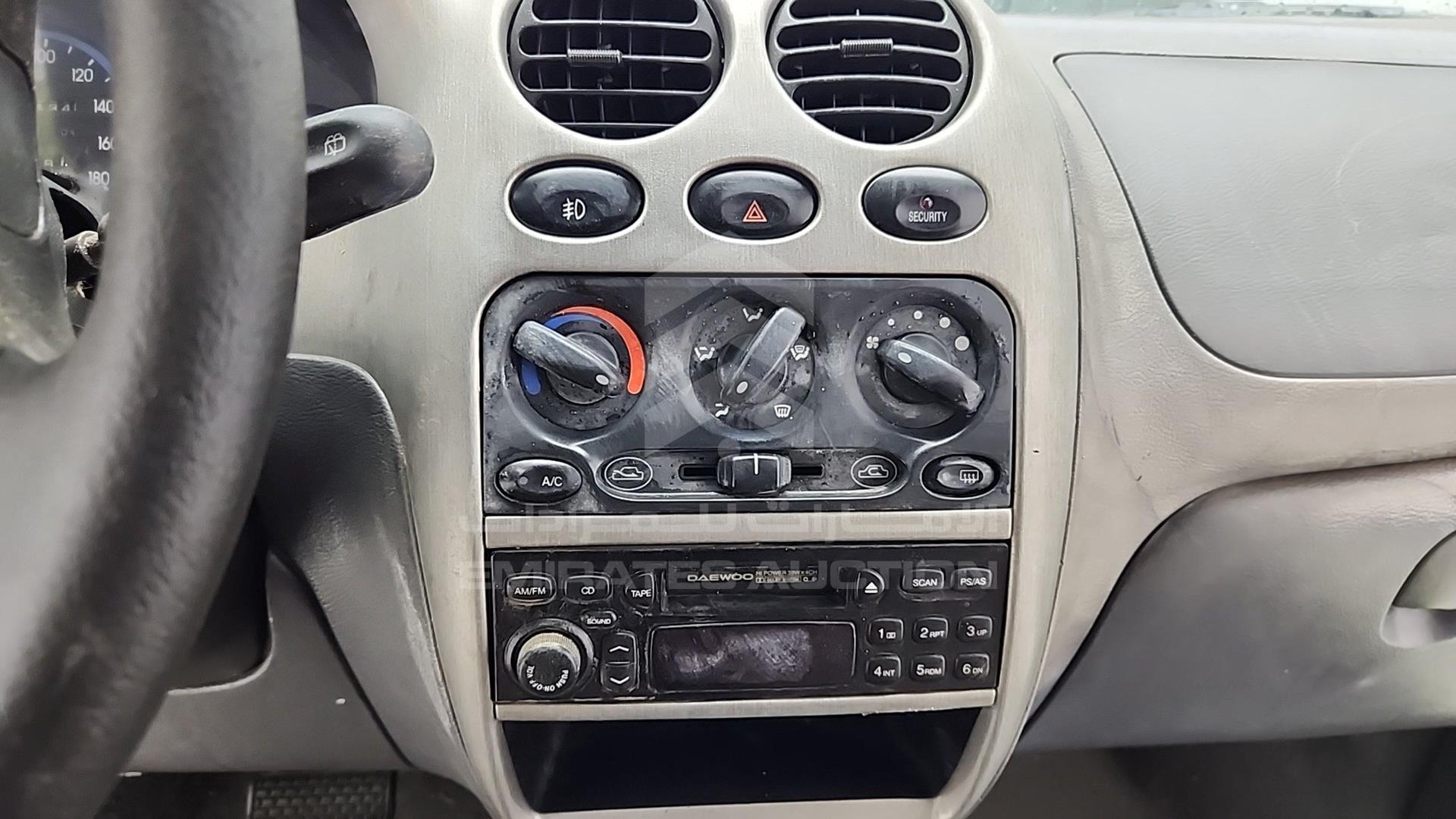 2001 DAEWOO MATIZ VIN: KLA4M11BR1C631548