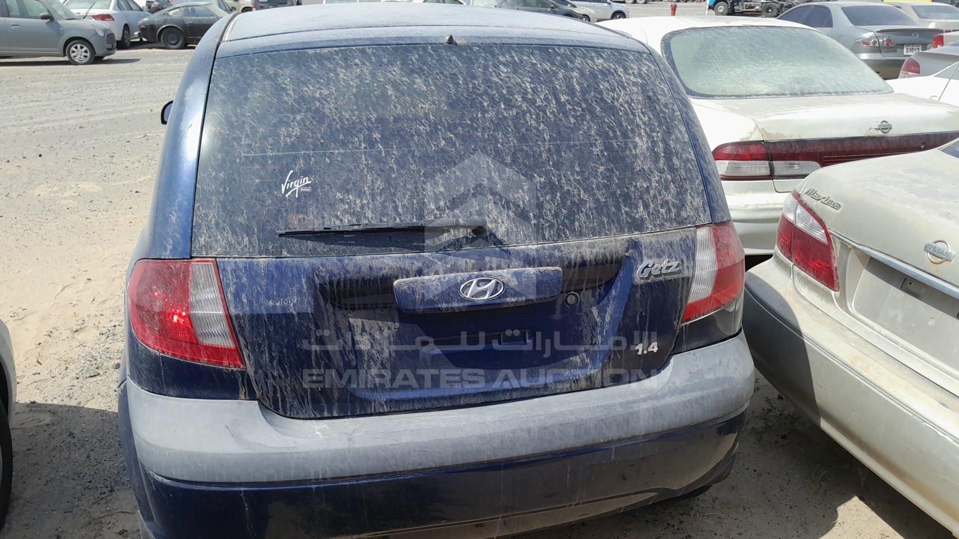 2007 HYUNDAI GETZ VIN: KMHBT51D07U593632