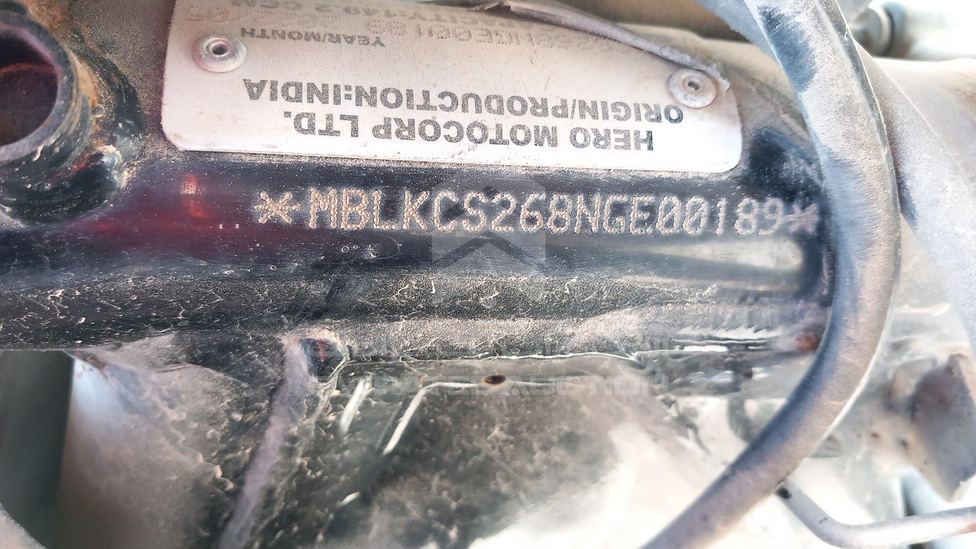 2022 HERO HUNK VIN: MBLKCS268NGE00189