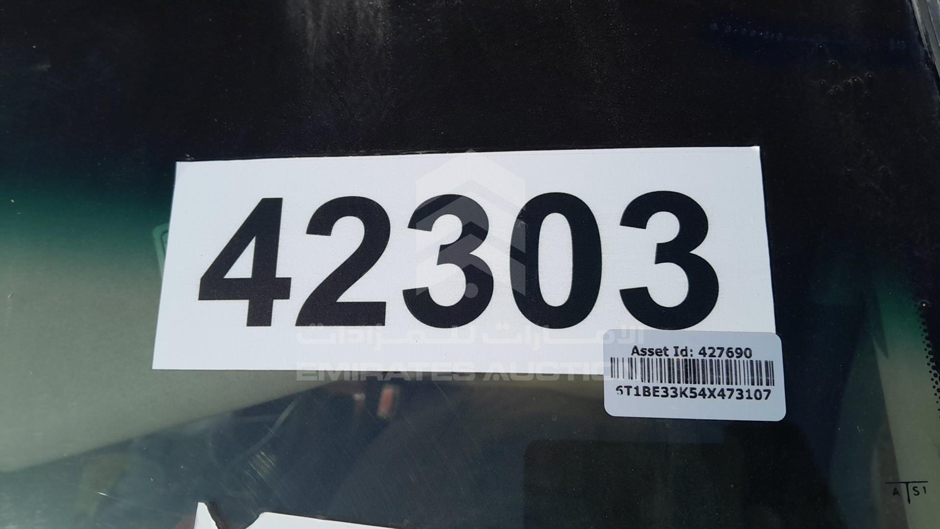 2004 TOYOTA CAMRY VIN: 6T1BE33K54X473107
