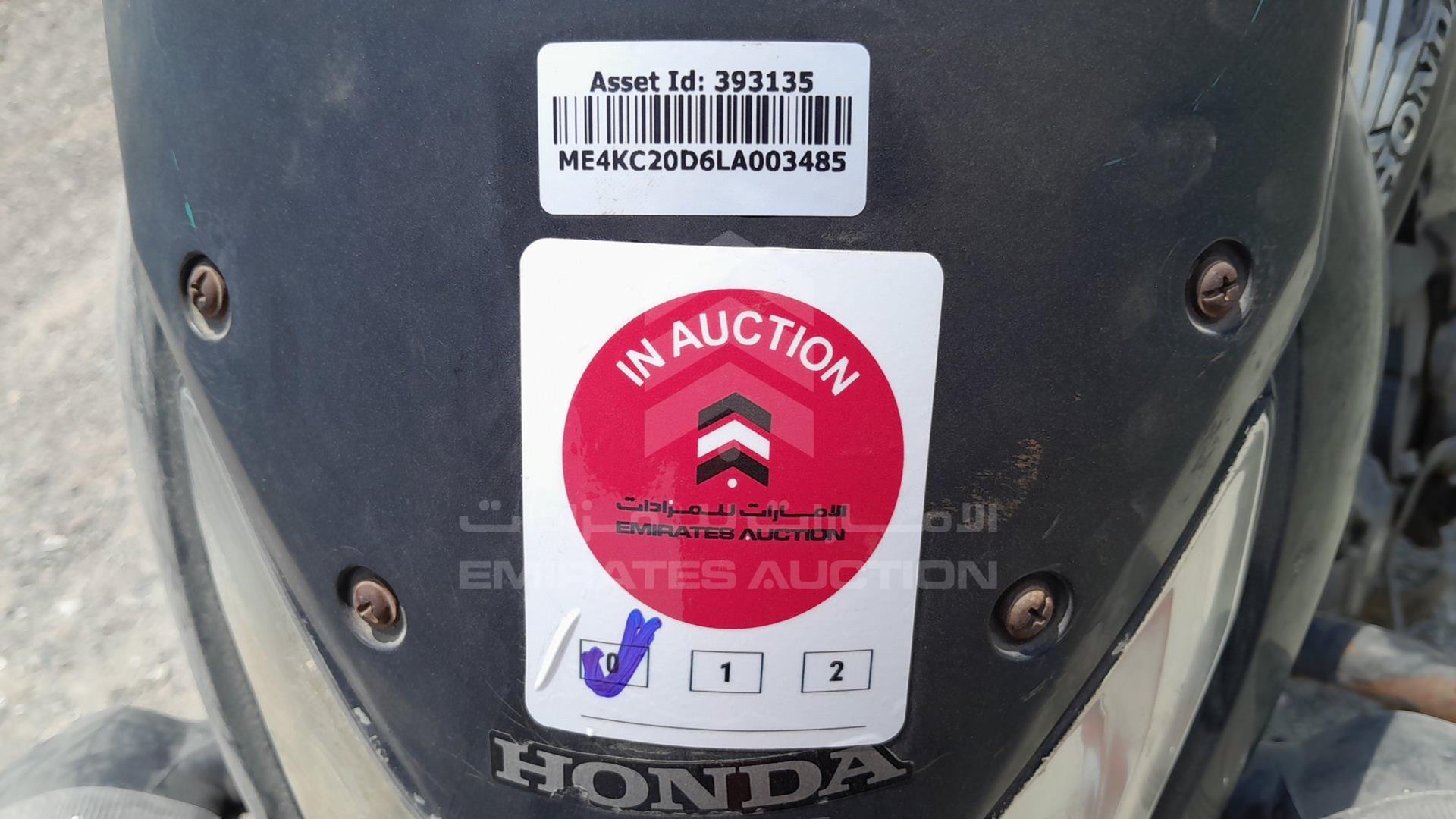 2020 HONDA UNICORN VIN: ME4KC20D6LA003485