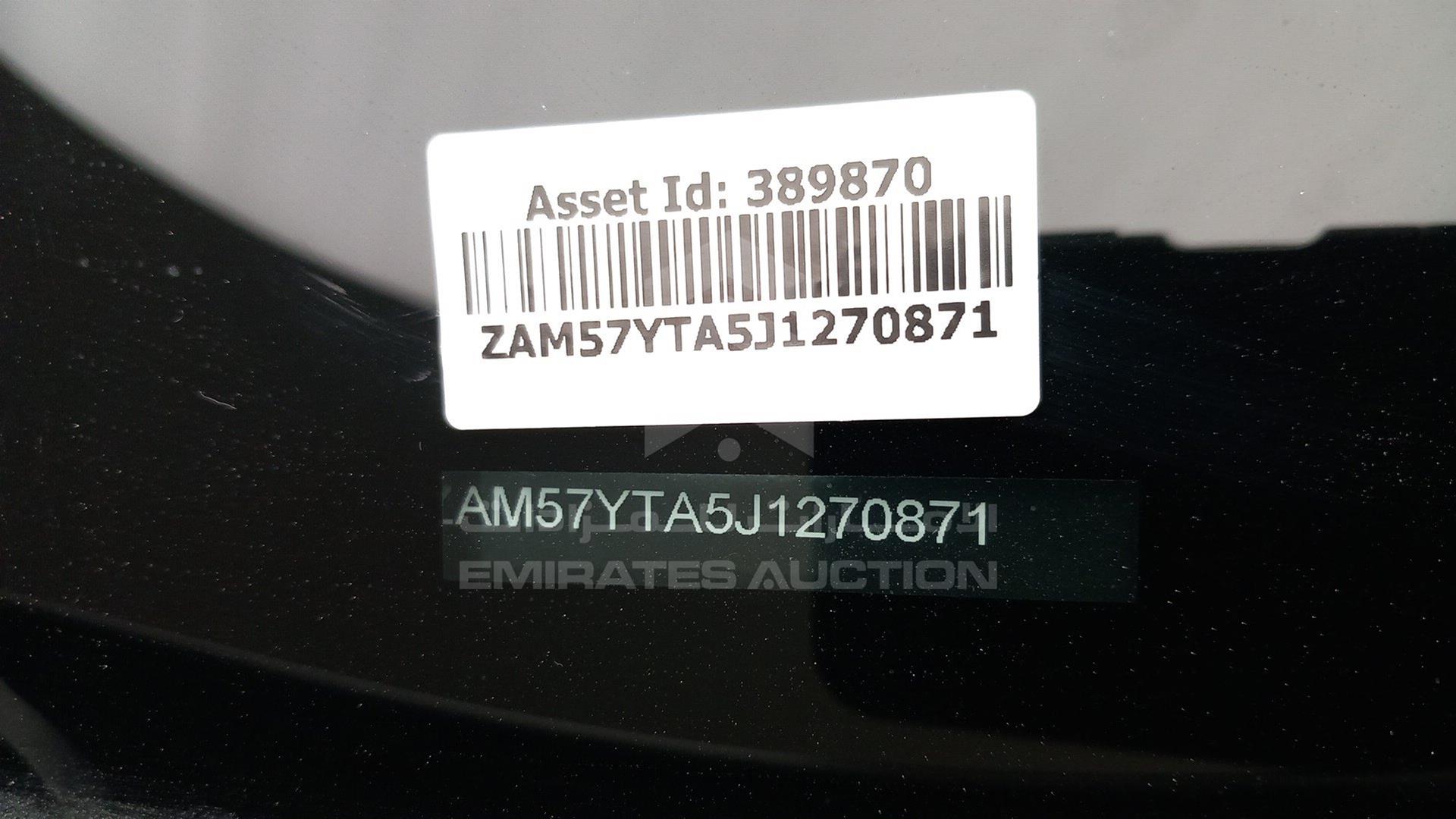 2018 MASERATI GHIBLI VIN: ZAM57YTA5J1270871