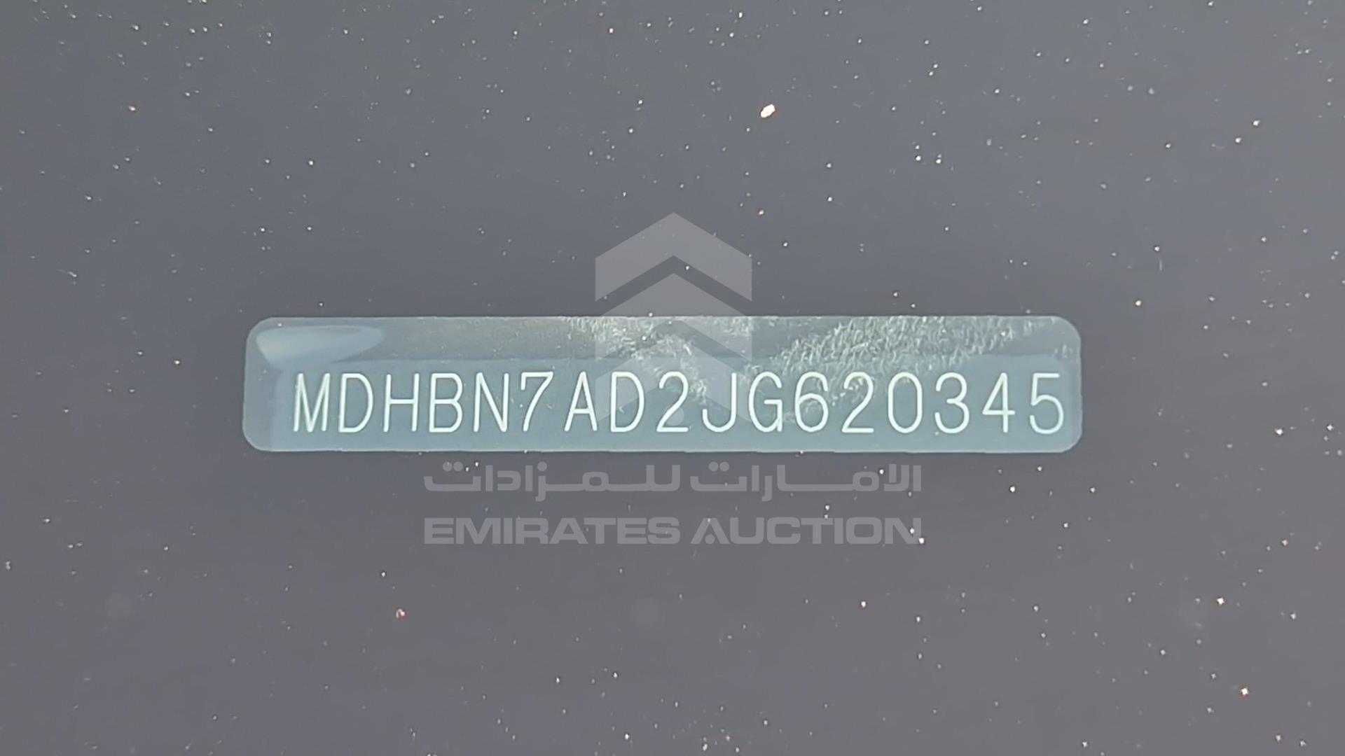 2018 NISSAN SUNNY VIN: MDHBN7AD2JG620345