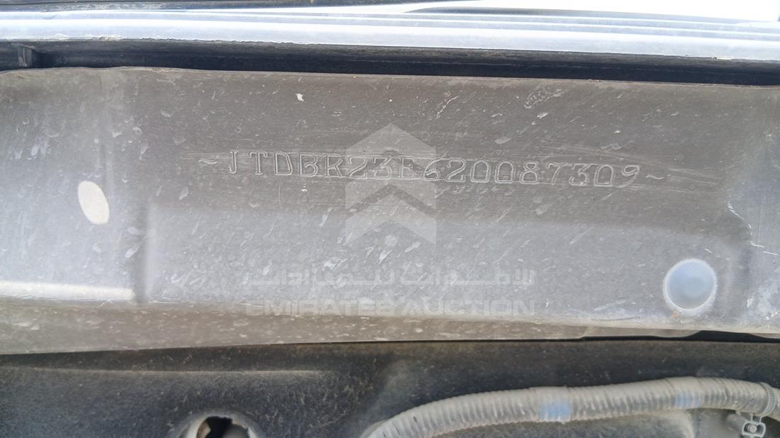 2002 Toyota Corolla — VIN on Frame — Photo 5