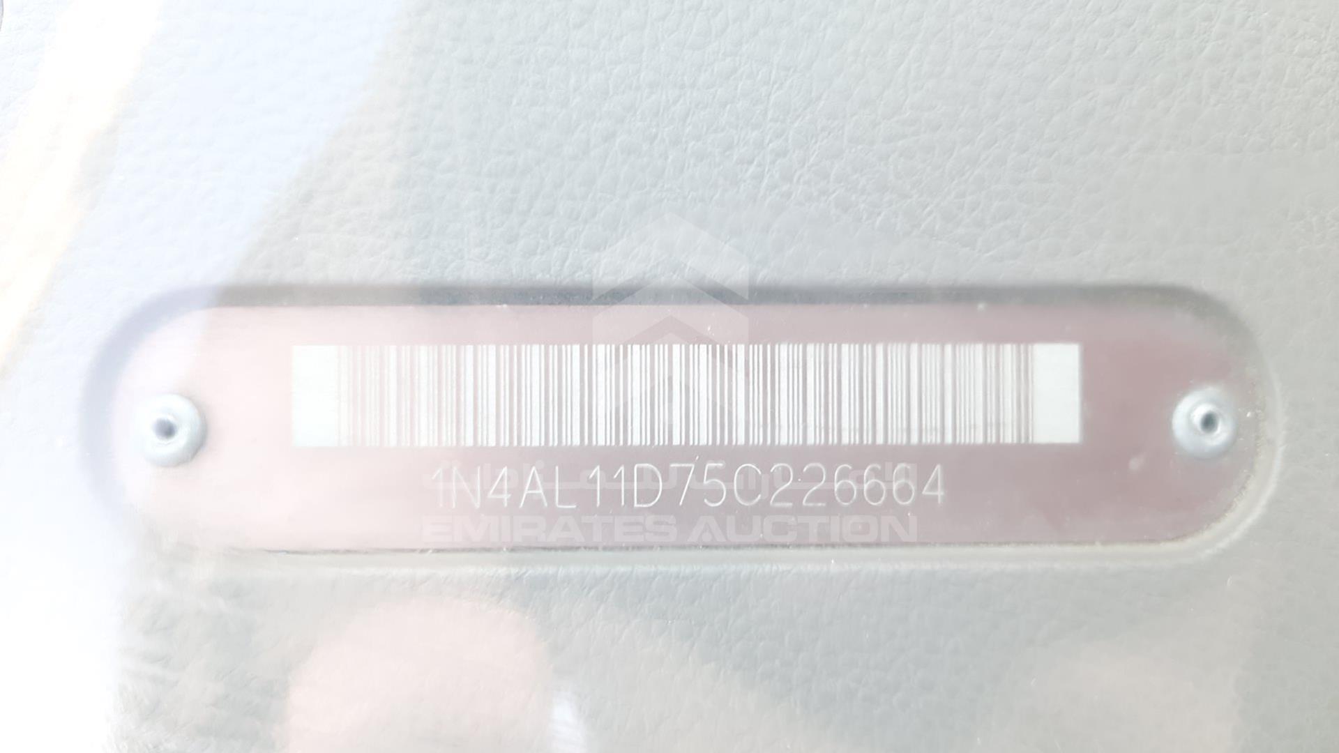 2005 NISSAN ALTIMA VIN: 1N4AL11D75C226664