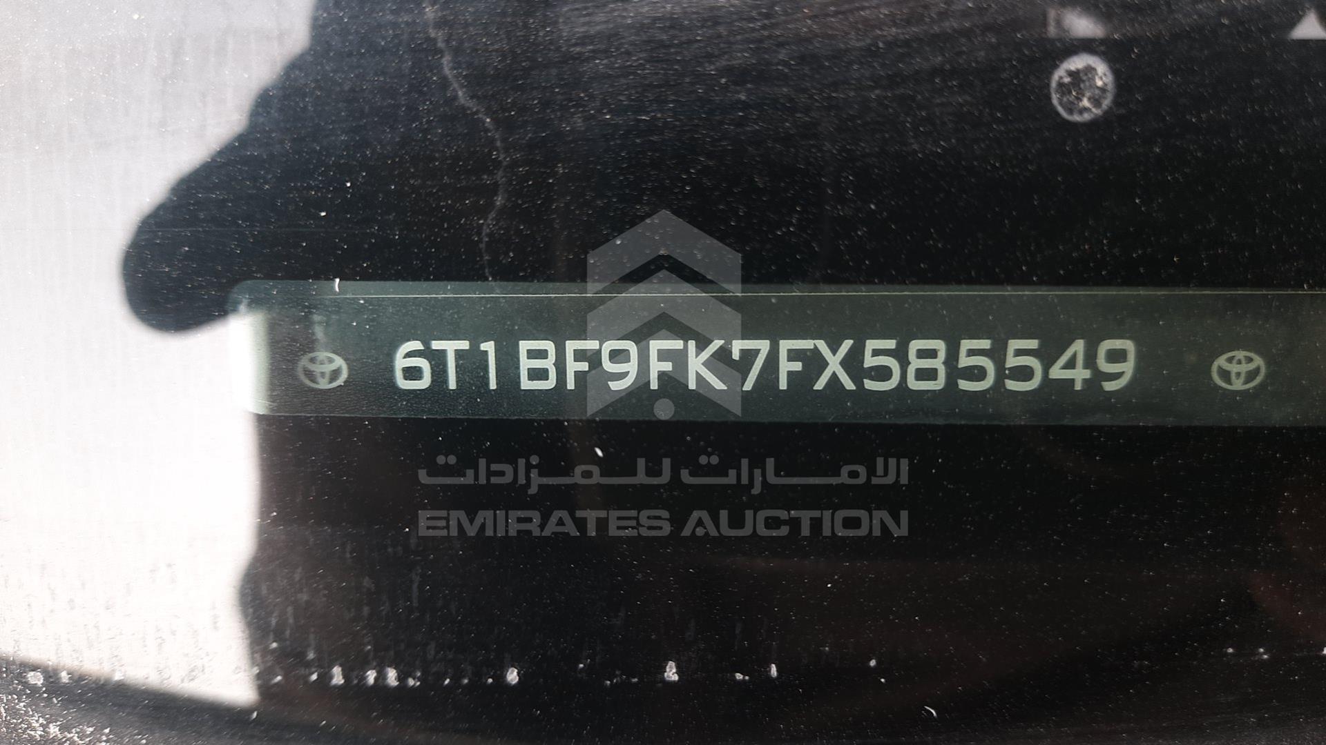 2015 TOYOTA --- VIN: 6T1BF9FK7FX585549