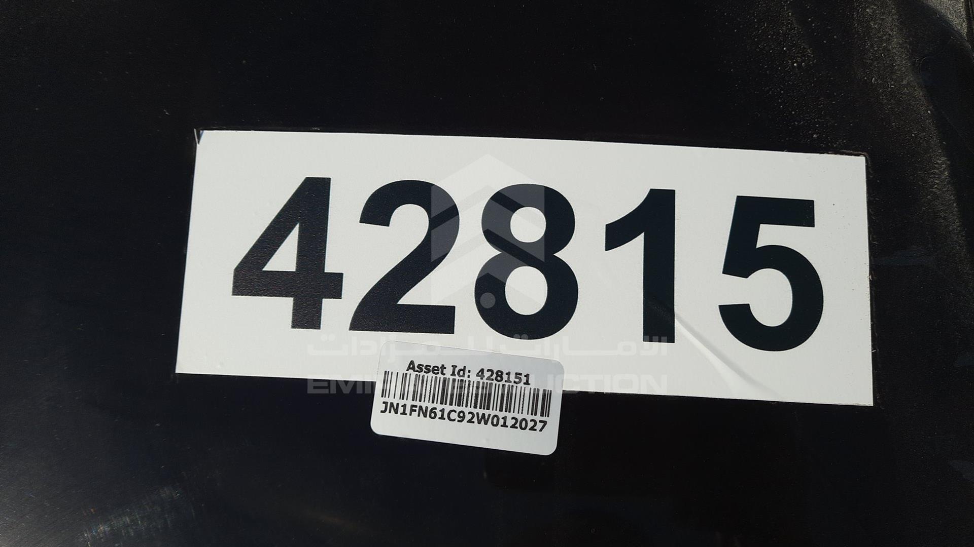 2002 NISSAN SUNNY VIN: JN1FN61C92W012027