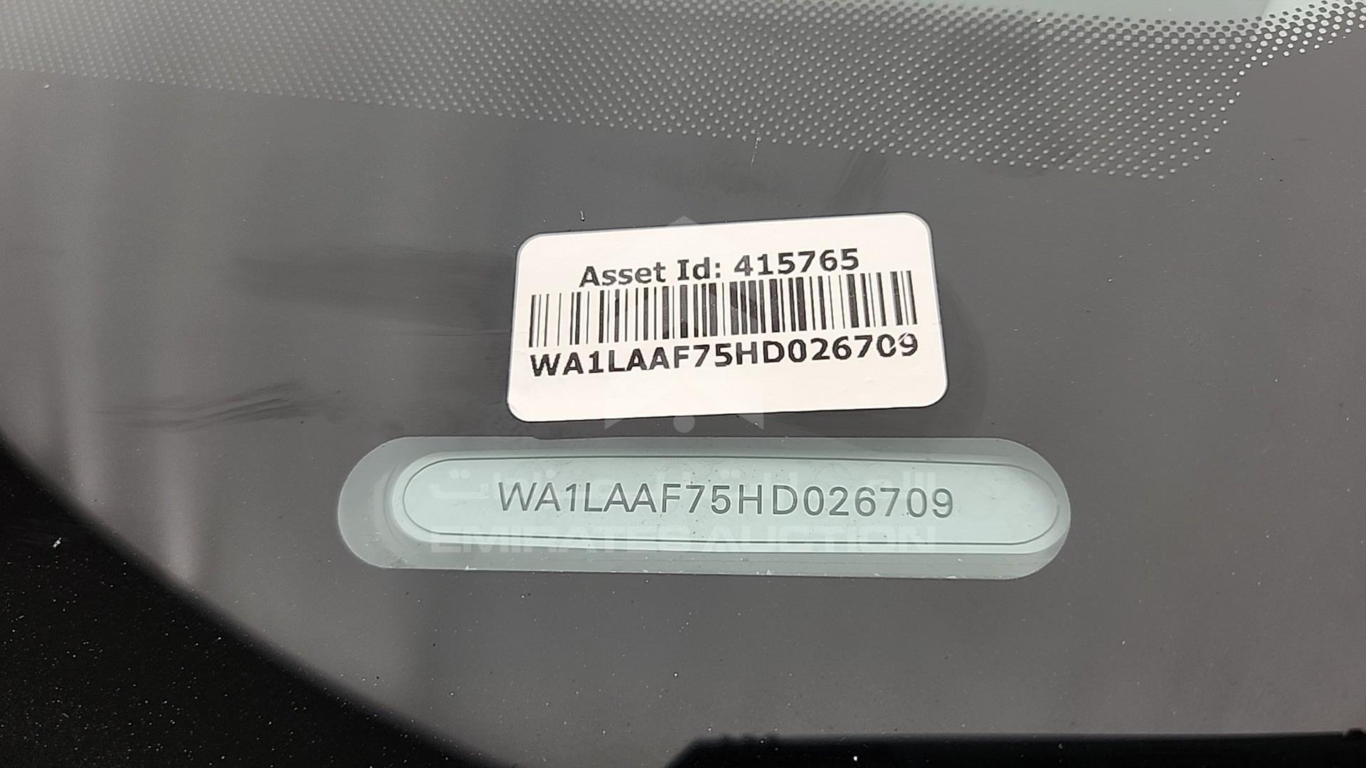 2017 AUDI Q7 VIN: WA1LAAF75HD026709