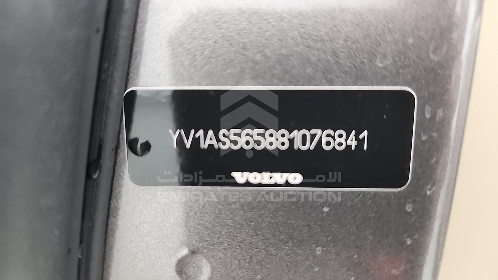 2008 VOLVO S 80 VIN: YV1AS565881076841