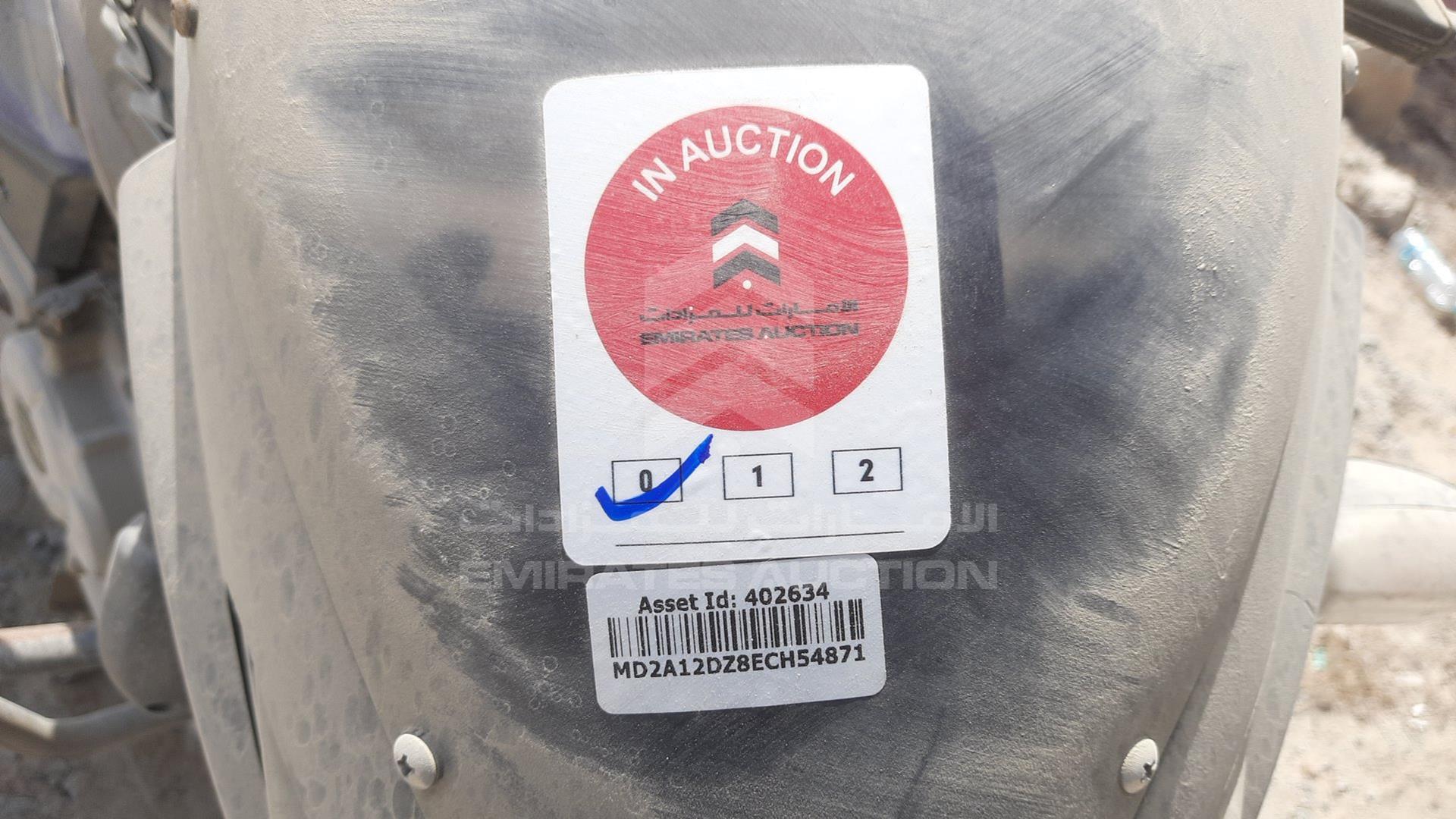 2015 BAJAJ 180 CC VIN: MD2A12DZ8ECH54871