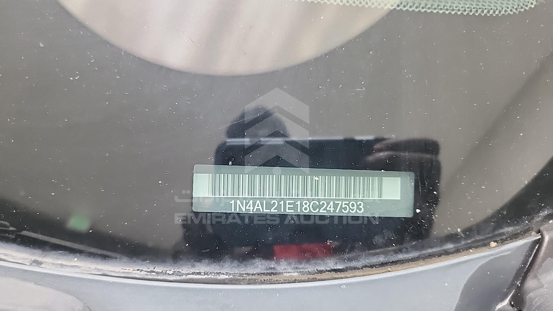 2008 NISSAN ALTIMA VIN: 1N4AL21E18C247593