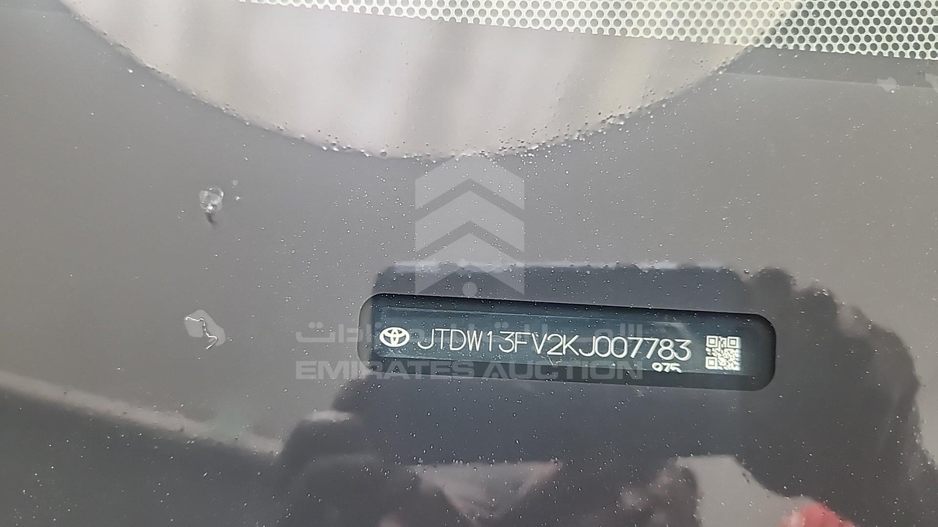 2019 TOYOTA RAV-4 VIN: JTDW13FV2KJ007783
