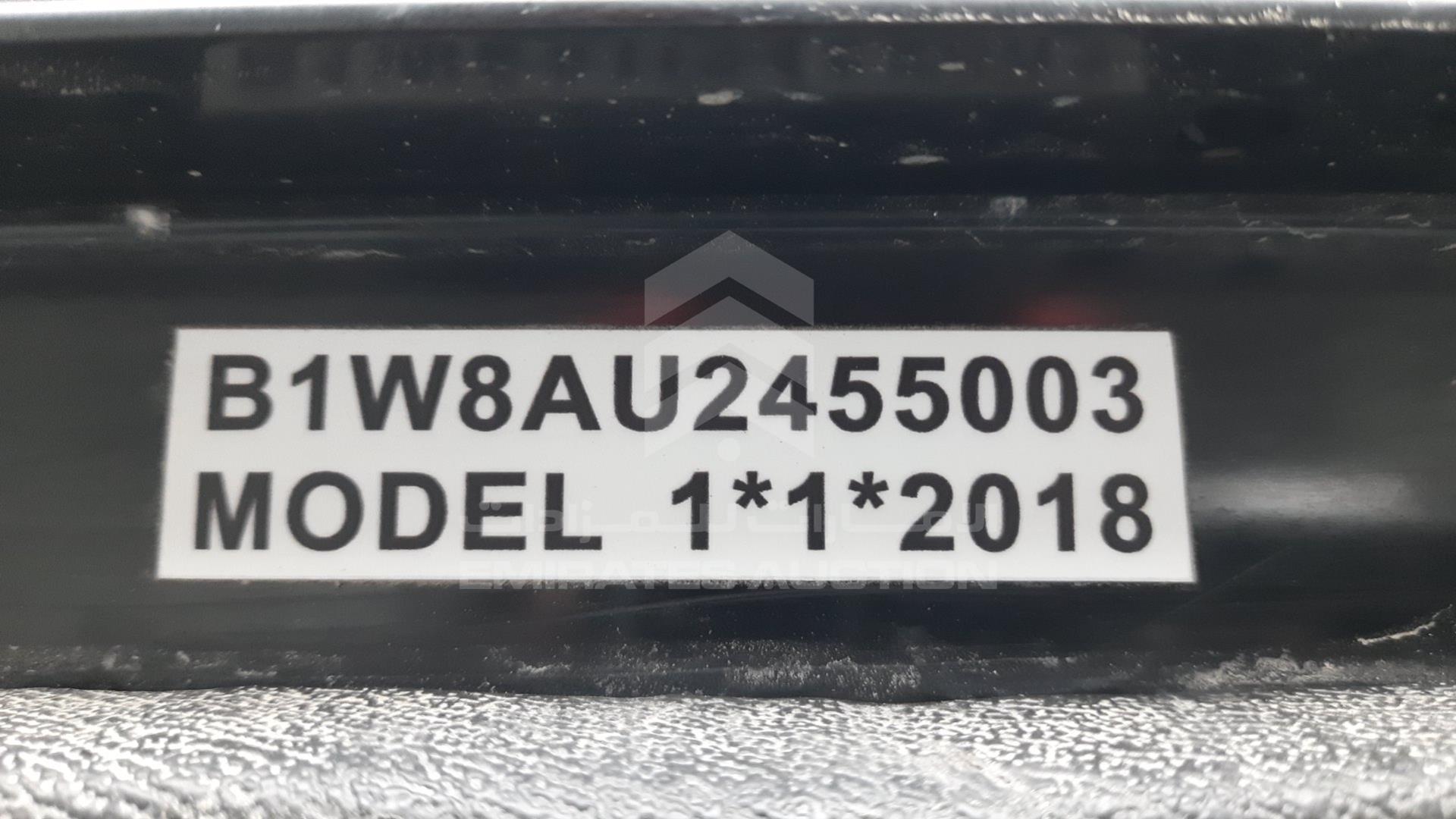 2018 GOLF CART ELECTRIC VIN: B1W8AU2455003