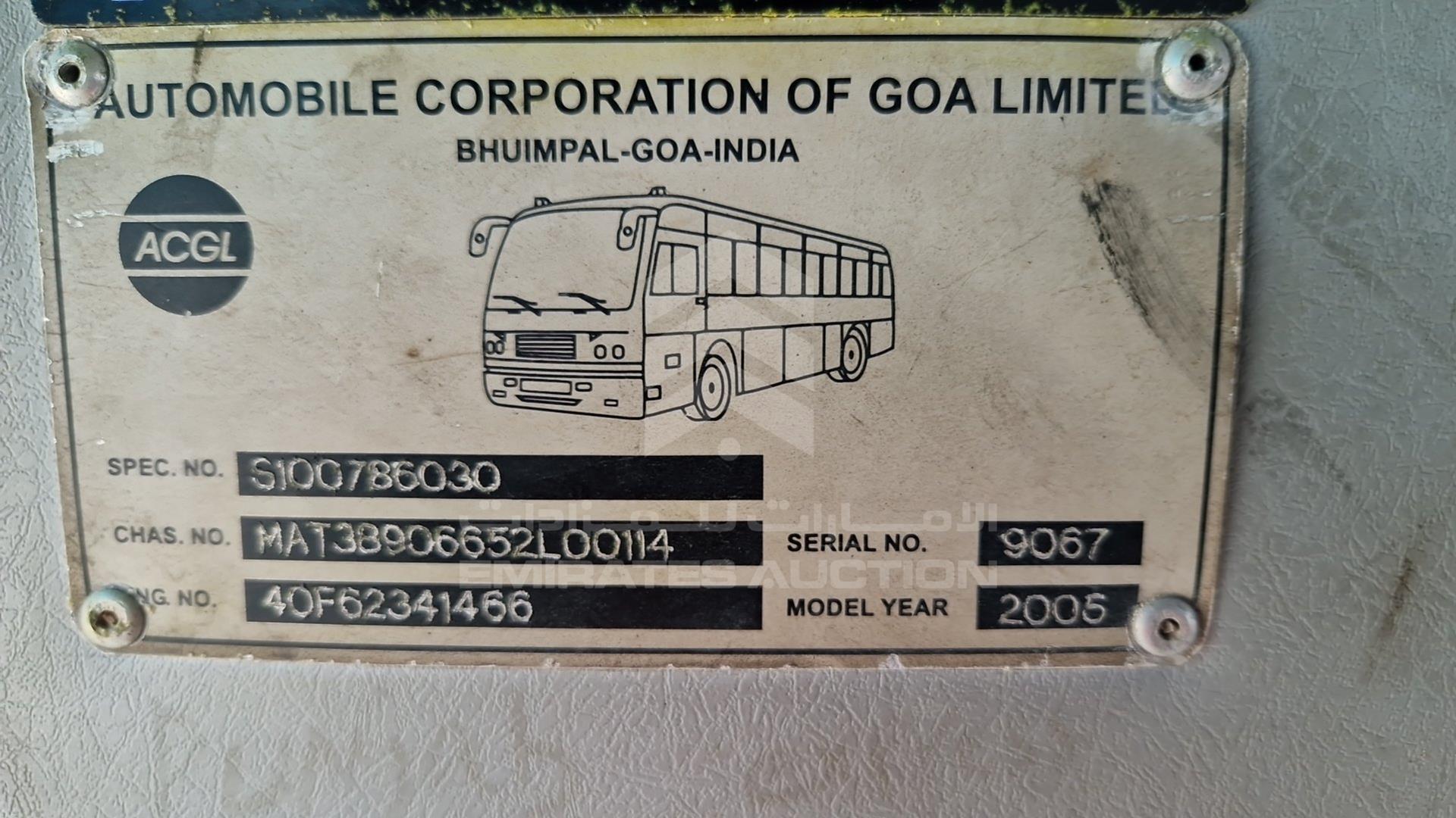 2005 TATA LPO1316-55 VIN: MAT38906652L00114