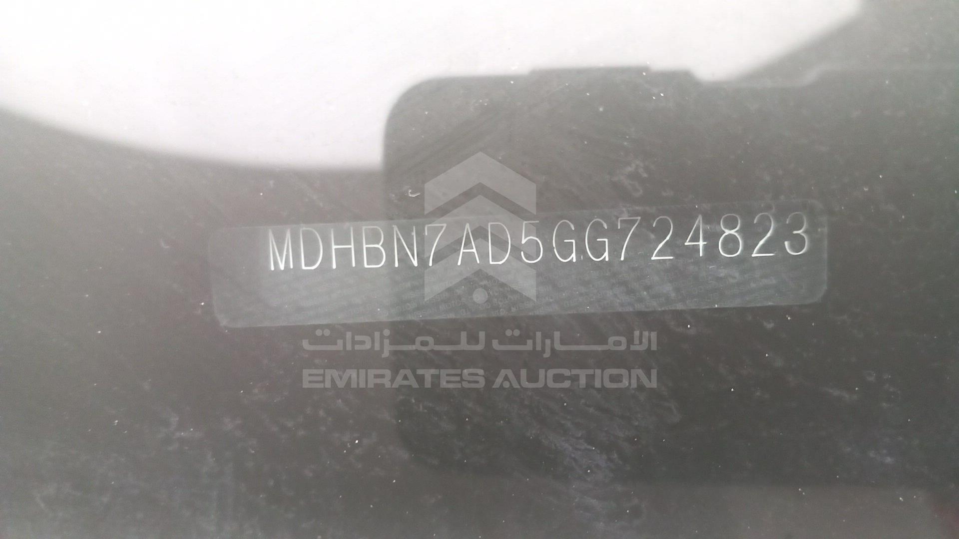2016 NISSAN SUNNY VIN: MDHBN7AD5GG724823