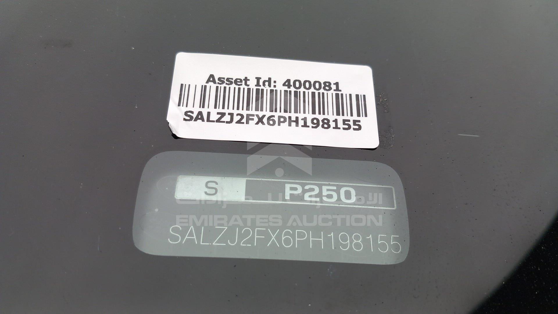 2023 RANGE ROVER EVOQUE VIN: SALZJ2FX6PH198155