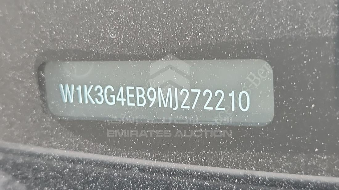 مرسيدس A220 2021 — رقم الشاسيه على الهيكل — صورة 5