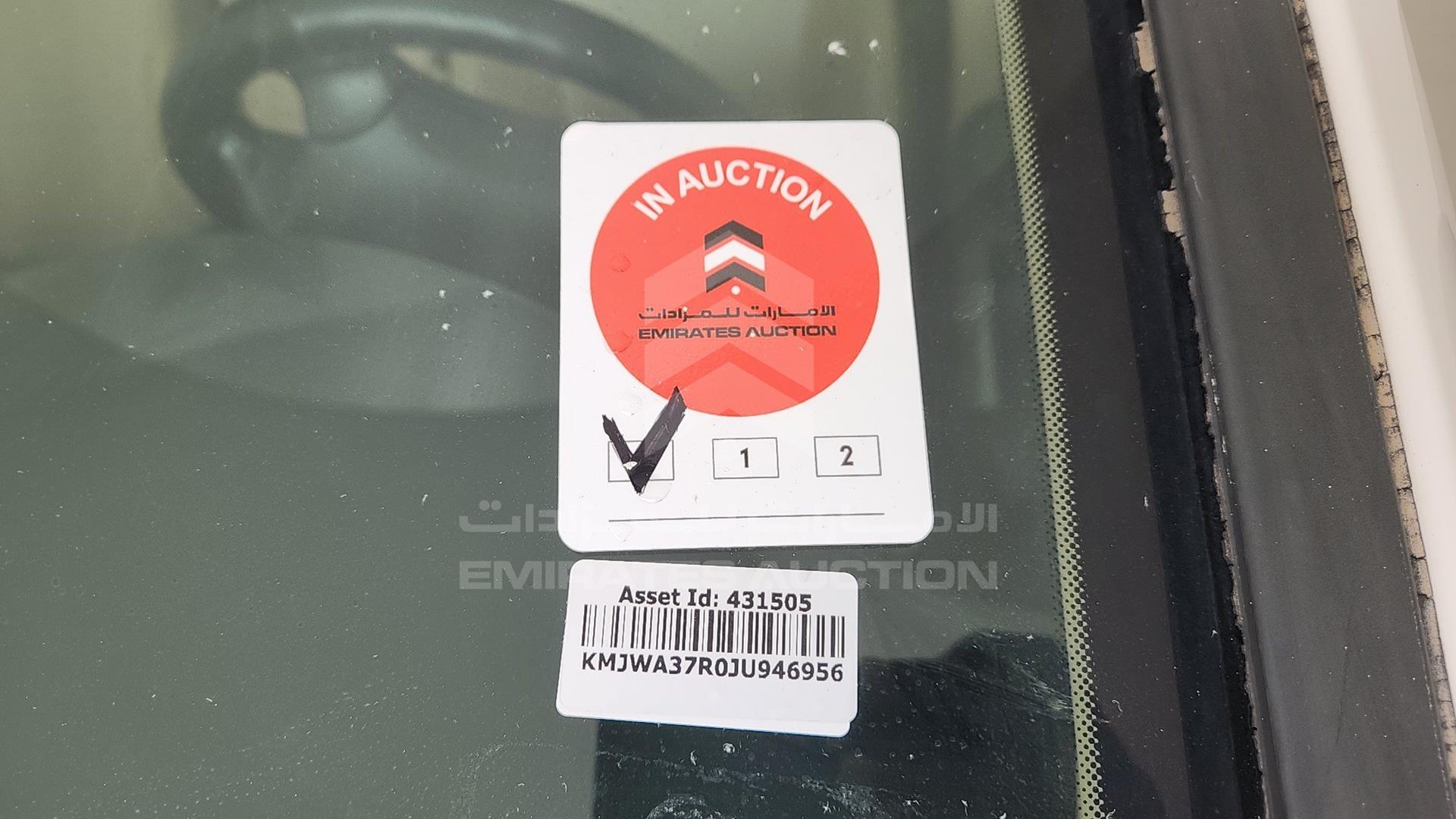 2018 HYUNDAI H1 VIN: KMJWA37R0JU946956
