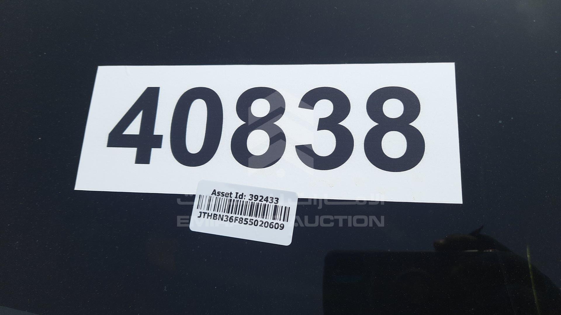 2005 LEXUS LS 430 VIN: JTHBN36F855020609