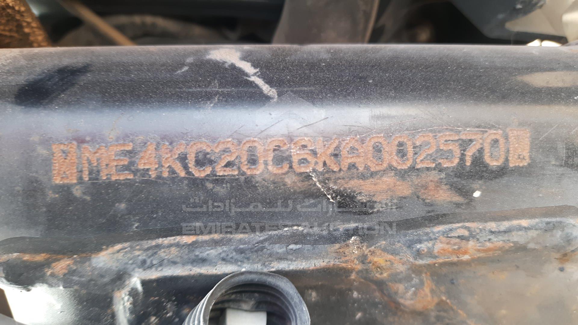2019 HONDA UNICORN 160 VIN: ME4KC20C6KA002570