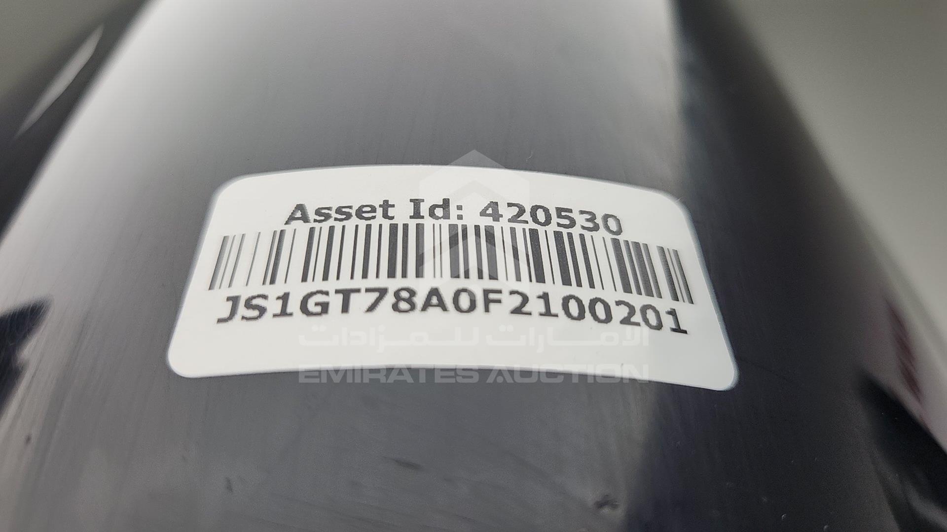 2015 SUZUKI GSXR 1000 VIN: JS1GT78A0F2100201