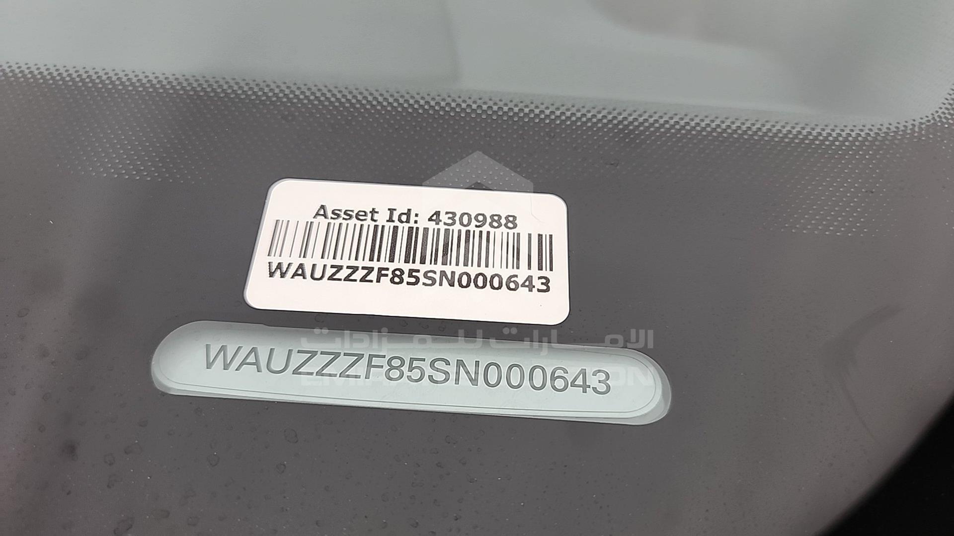 2025 AUDI A8 VIN: WAUZZZF85SN000643