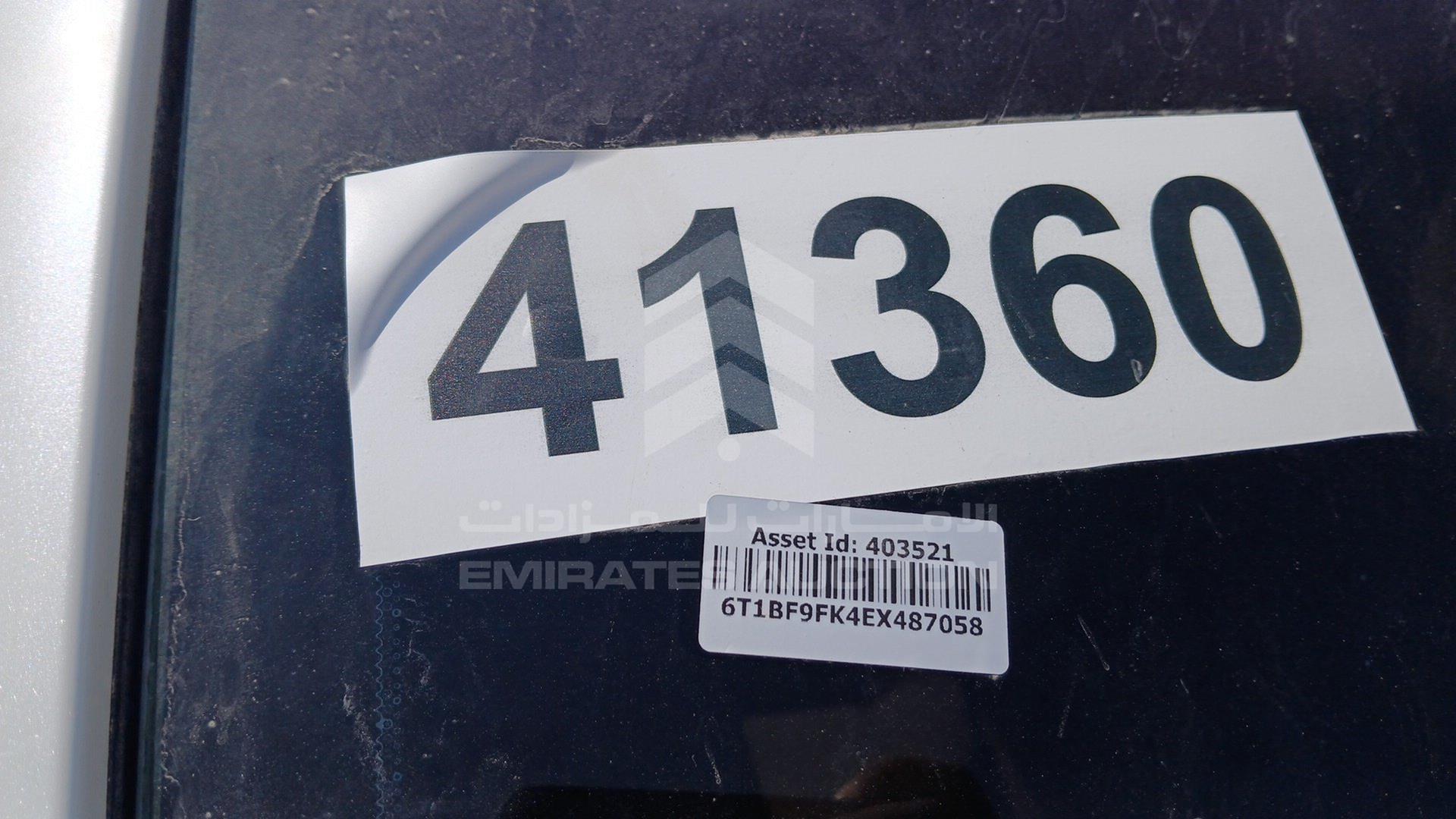 2014 TOYOTA CAMRY VIN: 6T1BF9FK4EX487058