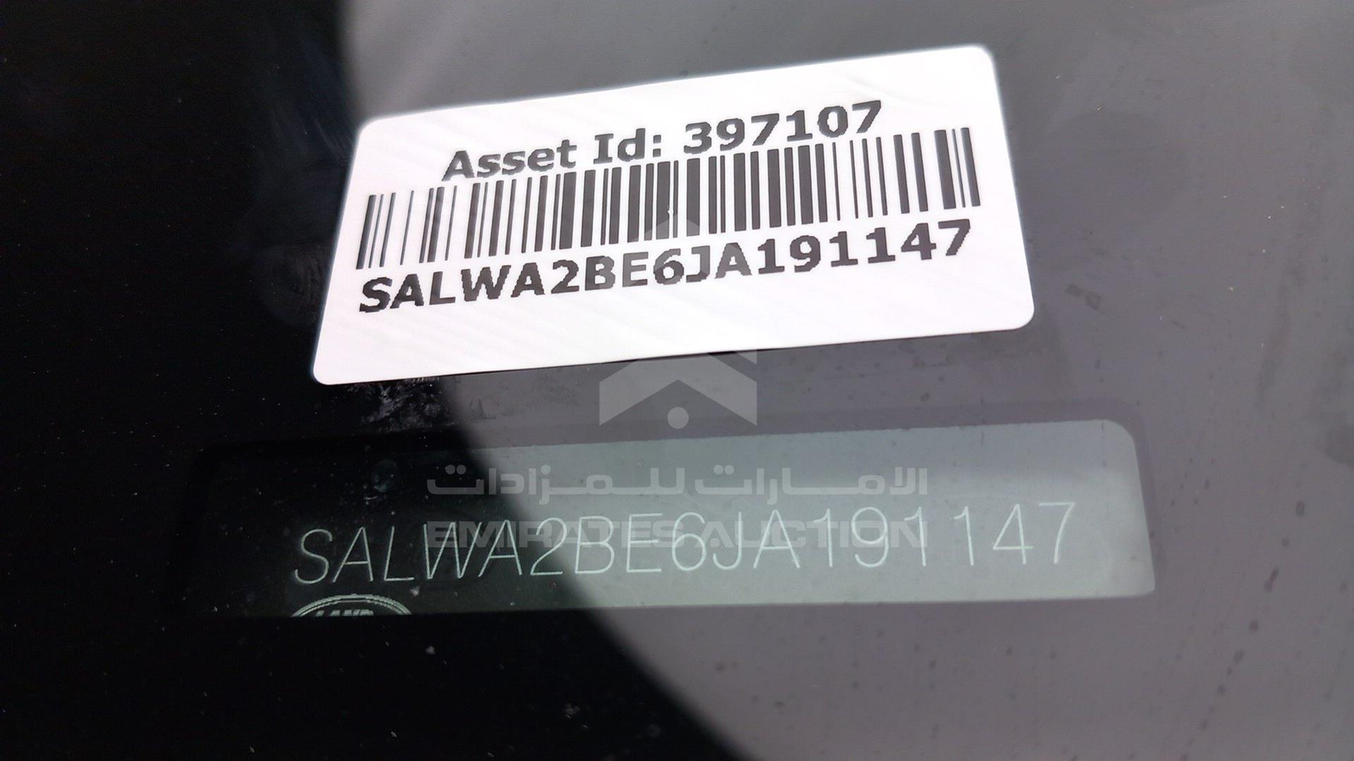 2018 RANGE ROVER SPORT SVR VIN: SALWA2BE6JA191147